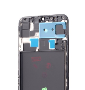LCD Samsung Galaxy A20, A205, Negru + Rama, [OLED] - pentru înlocuirea ecranului, compatibil cu Samsung, disponibil pe thenx.net