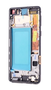 LCD Samsung Galaxy S10, G973, Negru + Rama, Incell - pentru înlocuirea ecranului, compatibil cu Samsung, disponibil pe thenx.net