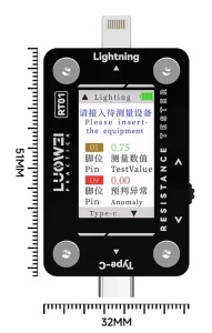 Tester Port Tail-insert Luowei LW-RT01 pentru Verificare Type-C si Lightning Dock Connector - thenx.net