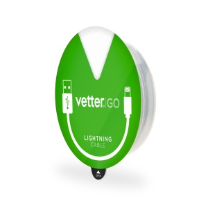 Cablu Lightning, Vetter GO, 1m, Negru, disponibil pe thenx.net