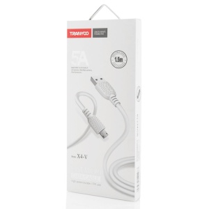 Cablu Micro USB Tranyoo, X4, 1.5m, Alb, disponibil pe thenx.net