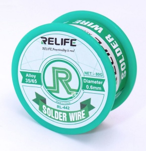 Fludor, Relife Solder Wire, RL-442 0.6mm, disponibil pe thenx.net
