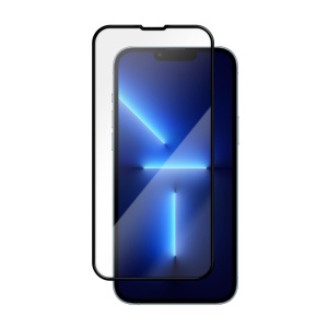 Folie iPhone 13 mini, 3D Tempered Glass Easy Fit, Anti-Shatter Edge, Negru