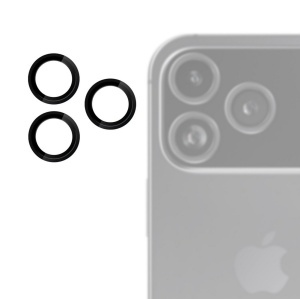 Folie iPhone 17 Pro Max, 17 Pro, Individual Camera Lens Protector, Black - thenx.net_1