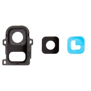 Geam Camera Samsung Galaxy A6 (2018), A600, Negru + Rama