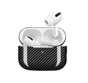 Husa AirPods Pro 3, made from Carbon, Glossy Black - thenx.net