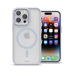 Husa iPhone 14 Pro, Clip-On Hybrid, Matt, Compatibil MagSafe, Royal Blue, disponibil pe thenx.net