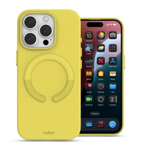 Huse iPhone 16 Pro, Clip-On Vegan Leather, Compatibil MagSafe, Candy Yellow - thenx.net