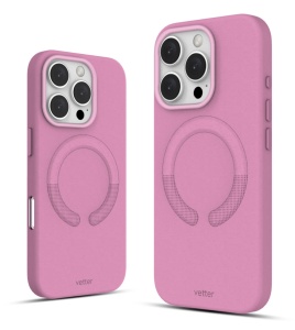 Huse iPhone 16 Pro Max, Clip-On Vegan Leather, Compatibil MagSafe, Roz - thenx.net_2