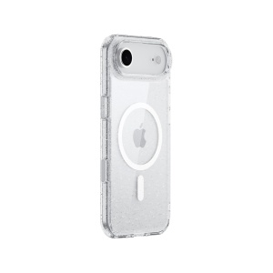Husa iPhone 17 Air, MagSafe Compatible, Soft Pro Glitter, Transparent - thenx.net