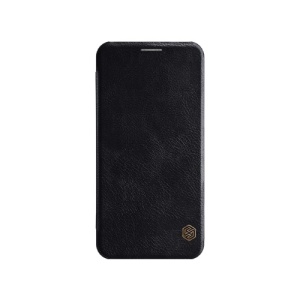 Husa Samsung Galaxy A6s, Qin Leather Case, Nillkin, Negru, compatibil cu Samsung, disponibil pe thenx.net