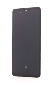 LCD Samsung Galaxy A51, A515, [OLED] + Rama Negru, Small Glass