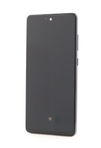 LCD Samsung Galaxy A72 4G, A725, Negru + Rama, [OLED], Small Glass