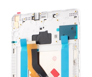 LCD Samsung Galaxy Tab A 8.0 (2019), T295, Alb + Rama - pentru înlocuirea ecranului, compatibil cu Samsung, disponibil pe thenx.net
