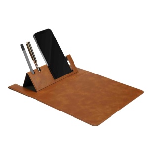 MouseStand Vetter, Mousepad cu Suport Smartphone si Pixuri, Maro