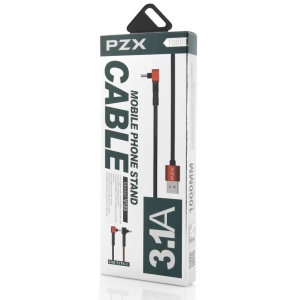 Cablu USB-C, PZX, USB-C, 3.1A, V123, 1m, Negru, disponibil pe thenx.net