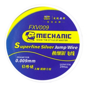 Fir Conductiv 0.009mm Mechanic Superfine Silver pentru iPhone Chip, FXV009, 200M, disponibil pe thenx.net