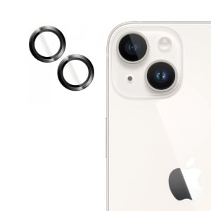 Folie iPhone 15 Plus, 15, individual Camera Lens Protector, Negru - Img 2