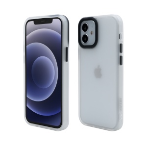 Husa iPhone 12 mini, Clip-On Hybrid, Shockproof Soft Edge and Rigid Matte Back Cover, Transparent, disponibil pe thenx.net
