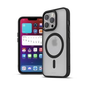 Husa iPhone 13 Pro Max, Clip-On Hybrid, Matt, Compatibil MagSafe, Negru, disponibil pe thenx.net