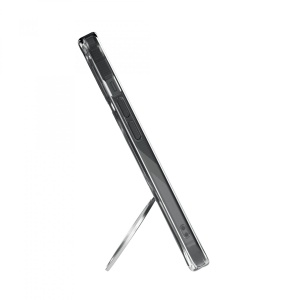 Husa iPhone 14 Plus, Clip-On Crystal Compatibil MagSafe, with 360 degree rotating stand, Transparent - Img 8