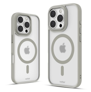 Huse iPhone 16 Pro, Clip-On Hybrid, Matt, Compatibil MagSafe, Titanium Grey - thenx.net_1