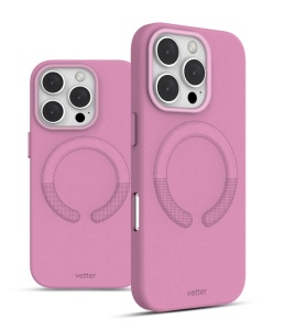 Huse iPhone 16 Pro Max, Clip-On Vegan Leather, Compatibil MagSafe, Roz - thenx.net_3