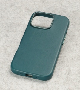 Husa iPhone 16 Pro Max, leatherUP Class, Refined Touch, MagSafe Compatible, Blue - thenx.net_1