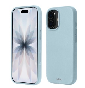 Husa iPhone 17, Clip-On Soft Touch Silk Series MagSafe Compatible, Light Blue - thenx.net