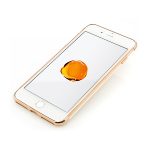 Husa iPhone 8 Plus, 7 Plus, Clip-On Shiny Soft Series, Gold, disponibil pe thenx.net