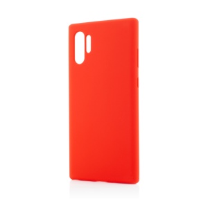 Husa Samsung Galaxy Note 10+, Clip-On Soft Touch Silk Series, Rosu, compatibil cu Samsung, disponibil pe thenx.net