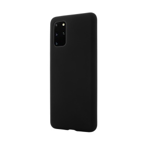 Husa Samsung Galaxy S20+, Clip-On Soft Touch Silk Series, Negru