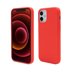 Husa iPhone 12 mini, Clip-On Soft Touch Silk Series, Rosu, disponibil pe thenx.net