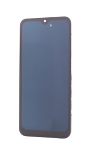 LCD Samsung Galaxy A25, A256, Negru + Rama, Small Glass