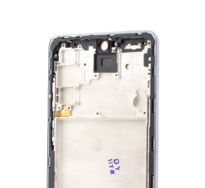 LCD Samsung Galaxy A72 4G, A725, Negru + Rama, [OLED], Small Glass - pentru înlocuirea ecranului, compatibil cu Samsung, disponibil pe thenx.net
