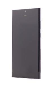 LCD Samsung Galaxy S22 Ultra 5G, S908, Negru + Rama, [OLED] - pentru înlocuirea ecranului, compatibil cu Samsung, disponibil pe thenx.net