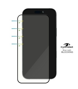 Folie iPhone 18 Pro, 17 Pro, EyeSafe Ultra, Blue Light Blocking Tempered Glass - squaregsm.ro