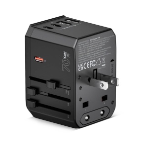 GaN Voyager 70W, Global Adapter with High-Speed USB-C & USB-A Charging - Img 7