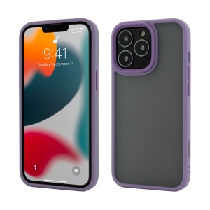 Husa iPhone 13 Pro Max, Clip-On Hybrid, Shockproof Soft Edge and Rigid Back Cover, Purple
