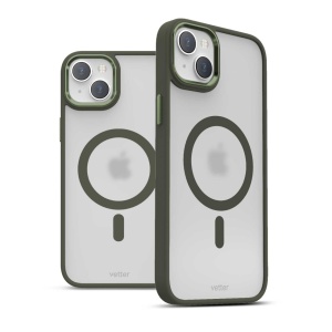 Husa iPhone 14 Plus, Clip-On Hybrid, Matt, Compatibil MagSafe, Green, disponibil pe thenx.net