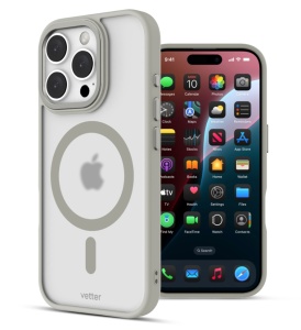 Huse iPhone 16 Pro, Clip-On Hybrid, Matt, Compatibil MagSafe, Titanium Grey - thenx.net_2