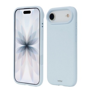 Husa iPhone Air, Clip-On Soft Touch Silk Series MagSafe Compatible, Light Blue - thenx.net