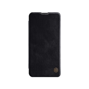 Husa Samsung Galaxy A8s, Qin Leather Case, Nillkin, Negru, compatibil cu Samsung, disponibil pe thenx.net