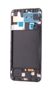 LCD Samsung Galaxy A50s, A507, Negru + Rama, Incell - pentru înlocuirea ecranului, compatibil cu Samsung, disponibil pe thenx.net