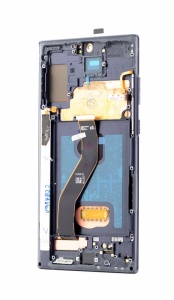 LCD Samsung Galaxy Note 10+, N975, Negru + Rama, [OLED] - pentru înlocuirea ecranului, compatibil cu Samsung, disponibil pe thenx.net