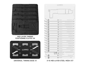 LUOWEI LW-PT01 Unitate Reballing BGA pentru iPhone X-15 Pro Max – Platforma de Soldering cu Stencil - squaregsm.ro