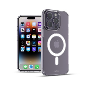 Husa iPhone 14 Pro Max, Compatibil MagSafe, Soft Pro, Transparent, disponibil pe thenx.net