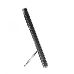 Husa iPhone 15 Pro Max, Clip-On Crystal Compatibil MagSafe, with 360 degree rotating stand, Transparent - Img 8