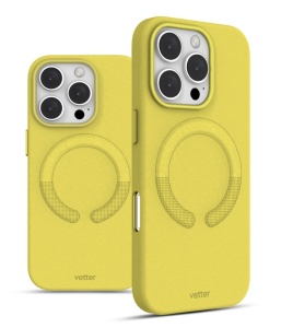 Huse iPhone 16 Pro, Clip-On Vegan Leather, Compatibil MagSafe, Candy Yellow - thenx.net_3