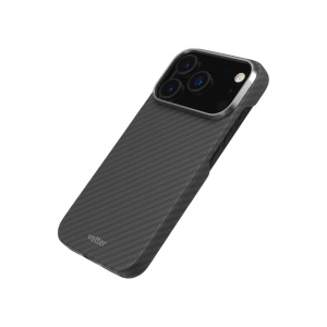 Husa iPhone 17 Pro, Clip-On MagSafe Compatible, made from Aramid Fiber, Kevlar, Black - thenx.net